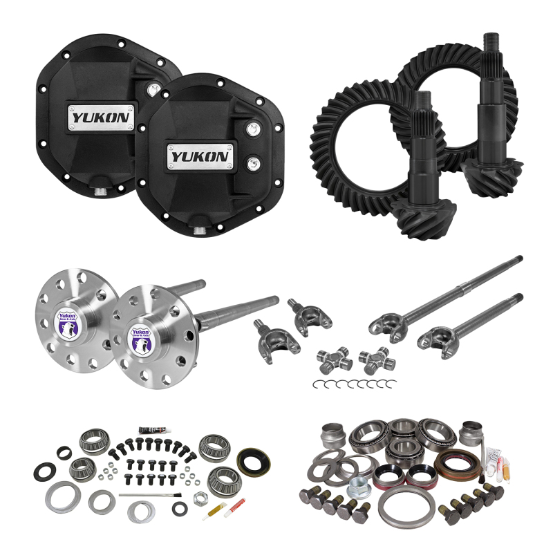 Jeep JK Differential Install Kit - Front + Rear - Yukon Gear & Axle - Stage 4, 5.13 Ratio - `07-`18